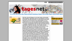What Tagesnet.de website looked like in 2020 (3 years ago)