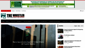 What Thewhistler.ng website looked like in 2020 (3 years ago)