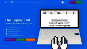 What Thetypingcat.com website looked like in 2020 (3 years ago)