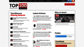 What Top100arena.com website looked like in 2020 (3 years ago)