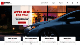 What Toyotafinancial.com website looked like in 2020 (3 years ago)