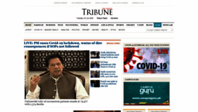 What Tribune.com.pk website looked like in 2020 (3 years ago)