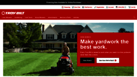 What Troybilt.com website looked like in 2020 (3 years ago)