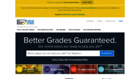 What Tutor.com website looked like in 2020 (5 years ago)