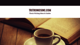 What Tritronicsinc.com website looked like in 2020 (3 years ago)