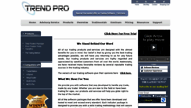 What Trendpro.com website looked like in 2020 (3 years ago)