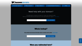 What Tucowsdomains.com website looked like in 2020 (3 years ago)