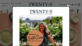 What Twenty8.com website looked like in 2020 (3 years ago)