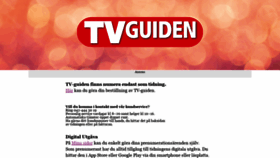 What Tvguiden.se website looked like in 2020 (3 years ago)