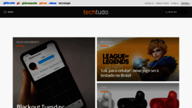 What Techtudo.com.br website looked like in 2020 (3 years ago)