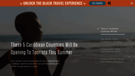 What Travelnoire.com website looked like in 2020 (3 years ago)