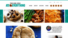What The-girl-who-ate-everything.com website looked like in 2020 (3 years ago)