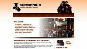 What Thutoskills.co.za website looked like in 2020 (3 years ago)