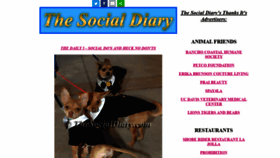 What Thesocialdiary.com website looked like in 2020 (3 years ago)