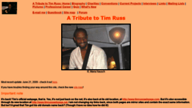 What Timrusstribute.com website looked like in 2020 (3 years ago)