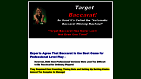 What Targetbaccarat.com website looked like in 2020 (3 years ago)