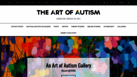 What The-art-of-autism.com website looked like in 2020 (3 years ago)