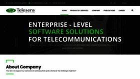 What Telesens.co.uk website looked like in 2020 (3 years ago)