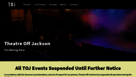 What Theatreoffjackson.org website looked like in 2020 (4 years ago)