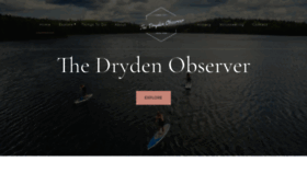 What Thedrydenobserver.ca website looked like in 2020 (3 years ago)