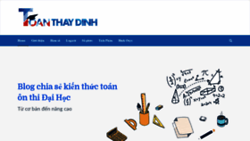 What Toanthaydinh.com website looked like in 2020 (3 years ago)