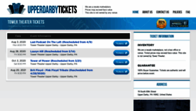 What Theatreupperdarby.com website looked like in 2020 (5 years ago)