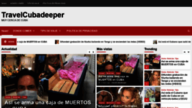 What Travelcubadeeper.com website looked like in 2020 (3 years ago)