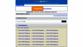 What Tonesworld.net website looked like in 2020 (3 years ago)