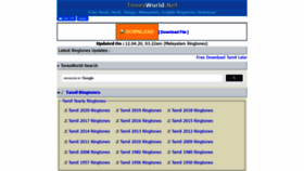 What Tonesworld.net website looked like in 2020 (6 years ago)