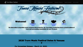 What Truromusicfestival.ca website looked like in 2020 (3 years ago)