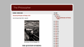 What The-philosopher.co.uk website looked like in 2020 (3 years ago)