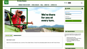 What Tdautofinance.com website looked like in 2020 (3 years ago)