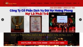 What Thunohoangphong.vn website looked like in 2020 (3 years ago)