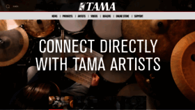 What Tama.com website looked like in 2020 (3 years ago)