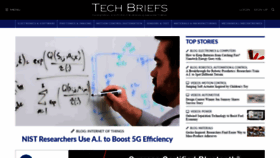 What Techbriefs.com website looked like in 2020 (3 years ago)