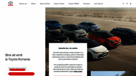 What Toyota.ro website looked like in 2020 (3 years ago)