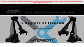 What Trossenrobotics.com website looked like in 2020 (3 years ago)