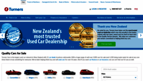 What Turners.co.nz website looked like in 2020 (3 years ago)