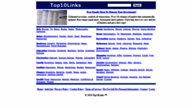 What Top10links.com website looked like in 2020 (3 years ago)