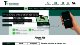 What Tallyservices.com website looked like in 2020 (3 years ago)