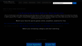 What Tgo-tv.co website looked like in 2020 (3 years ago)