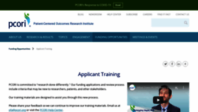 What Trainings.pcori.org website looked like in 2020 (3 years ago)