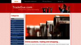 What Tradedue.com website looked like in 2020 (3 years ago)