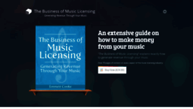 What Thebusinessofmusiclicensing.com website looked like in 2020 (3 years ago)