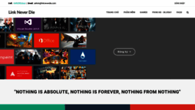 What Thelinkneverdie.com website looked like in 2020 (3 years ago)