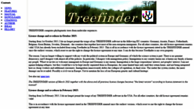 What Treefinder.de website looked like in 2020 (3 years ago)