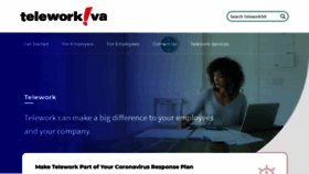 What Teleworkva.org website looked like in 2020 (3 years ago)