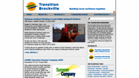 What Transitionbrockville.com website looked like in 2020 (3 years ago)