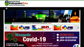 What Tebokab.go.id website looked like in 2020 (3 years ago)