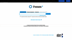 What Theses.fr website looked like in 2020 (3 years ago)